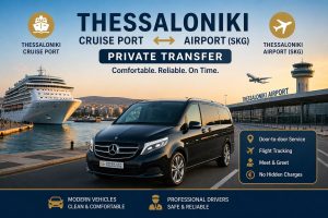 Private Transfer services Thessaloniki port to skg Airport